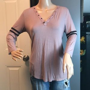 Maurice’s size small light purple with strips flow